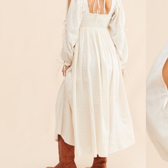 NWT Free People Dreamweaver Ivory Dress XS - Picture 3 of 6